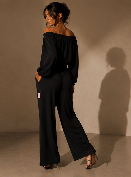 Conjunto Negro de Dos Piezas
