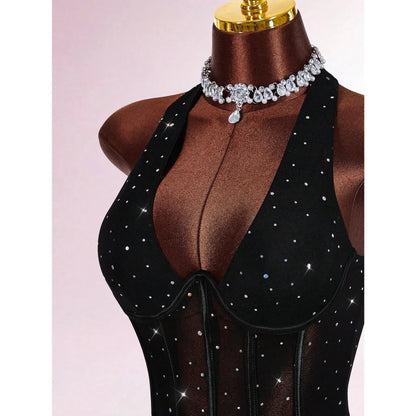 Vestido Corsé de Strass | Elena Varela