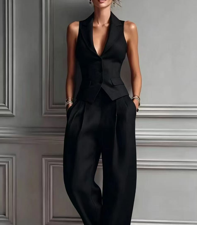 Conjunto 2 Piezas con Escote en V